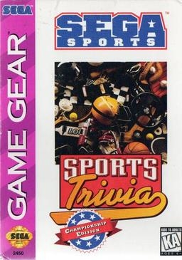 SPORTS TRIVIA - CHAMPIONSHIP EDITION [USA] - Sega Game Gear (GG